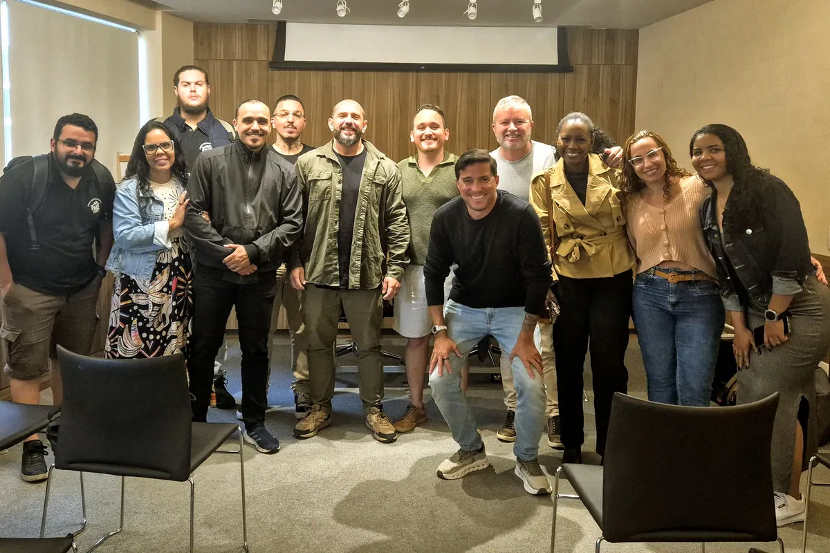 Participantes do workshop IA na Prática, em julho de 2026, na Sala de Convenção do Union Square, na Barra da Tijuca